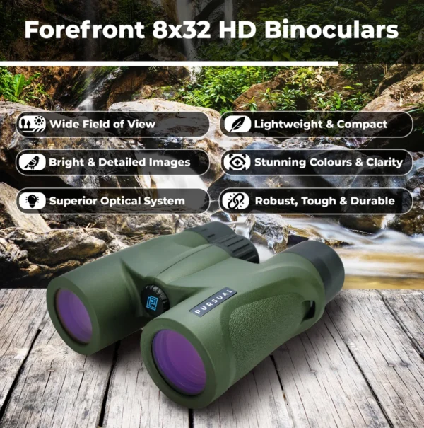 8x32 High Definition, High Power Tactical Binoculars