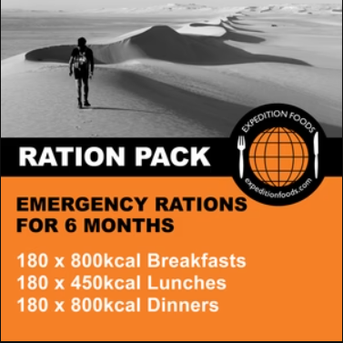 Expedition Foods Emergency Rations for 6 months