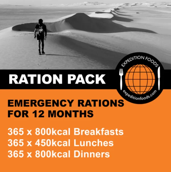 Expedition Foods Emergency Rations for 12 months