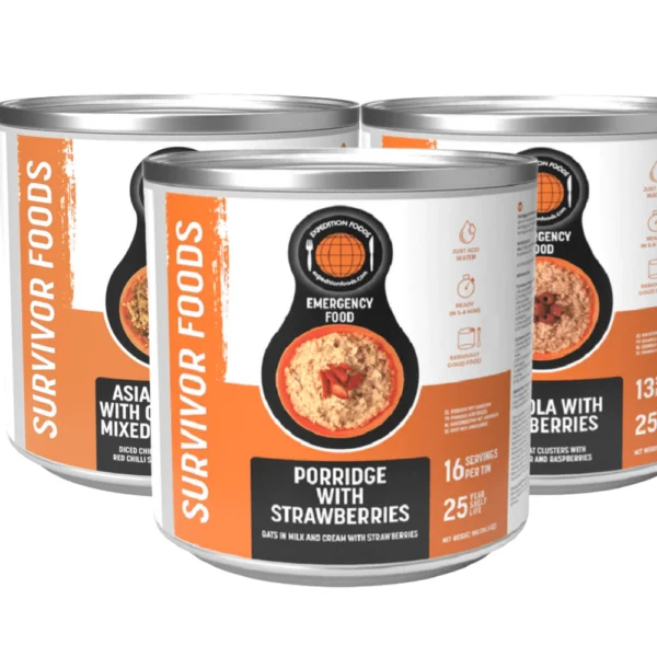 Expedition Survivor Food Range Box of 3 Tins