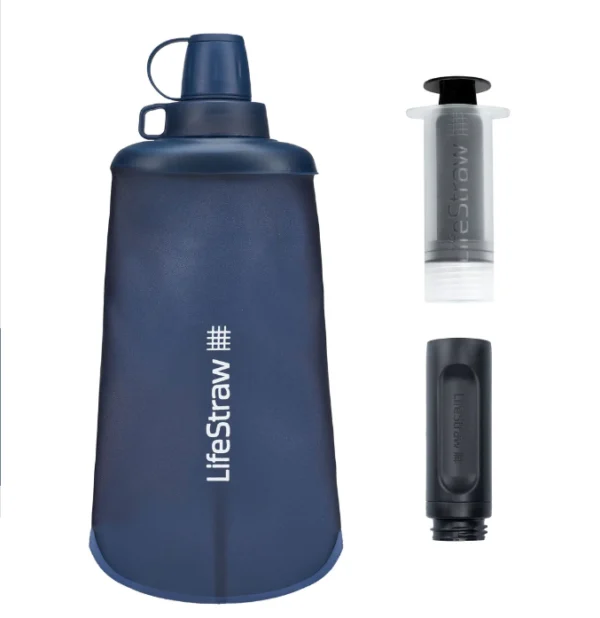 LIFESTRAW PEAK SERIES COLLAPSIBLE SQUEEZE 650ML BOTTLE WITH FILTER