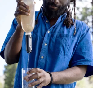 LIFESTRAW PEAK SERIES COLLAPSIBLE SQUEEZE 1L BOTTLE WITH FILTER