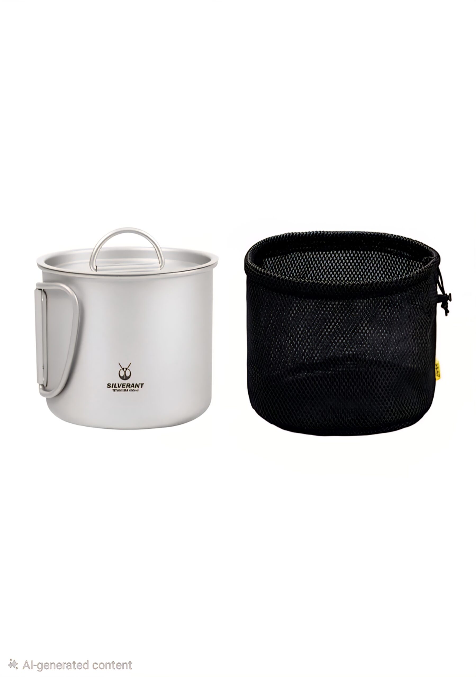 SilverAnt Ultralight Titanium Cup With Lid – 600ml